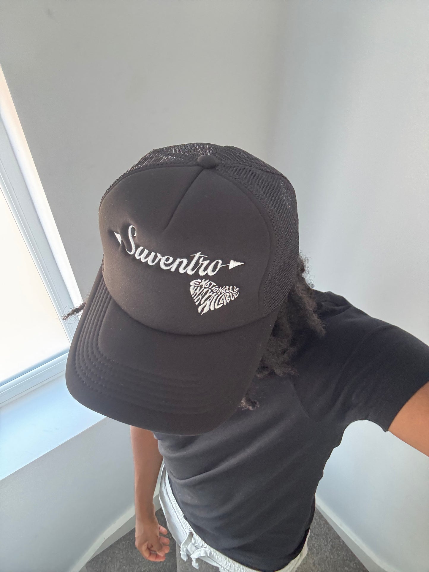 All black trucker