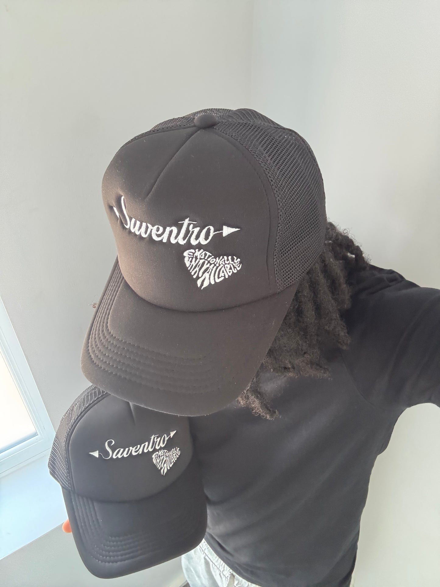 All black trucker