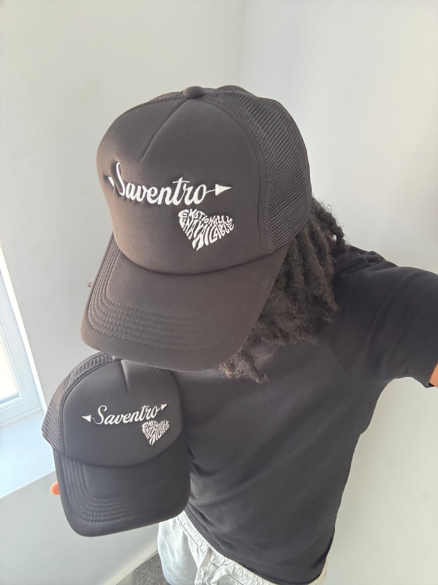 All black trucker